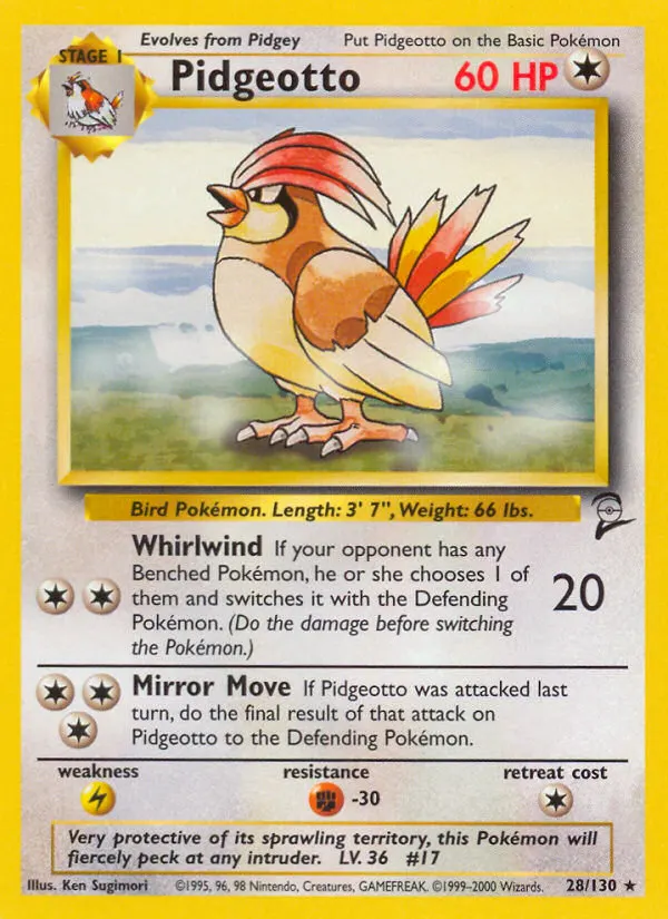 Pidgeotto card photo