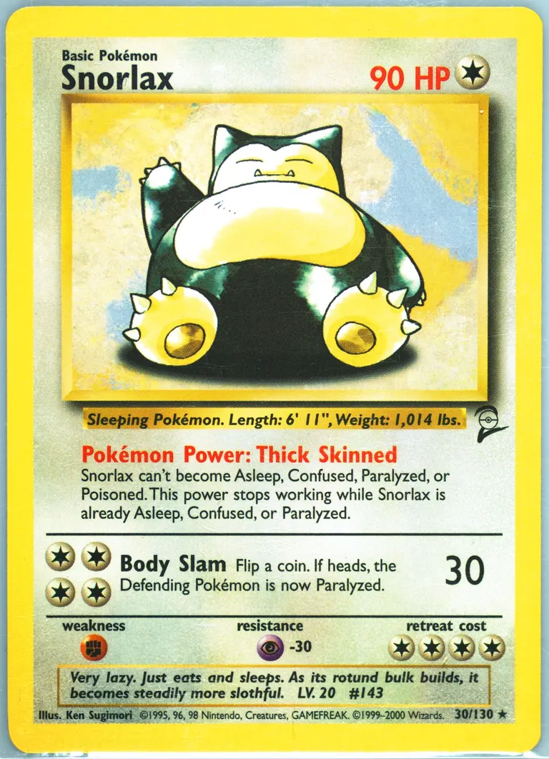 Snorlax card photo