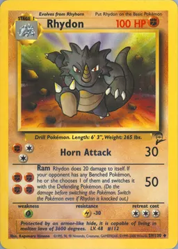 Rhydon card photo
