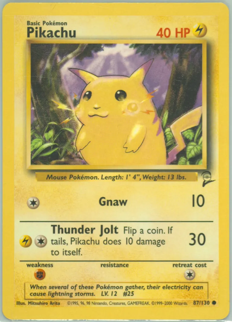 Pikachu card photo