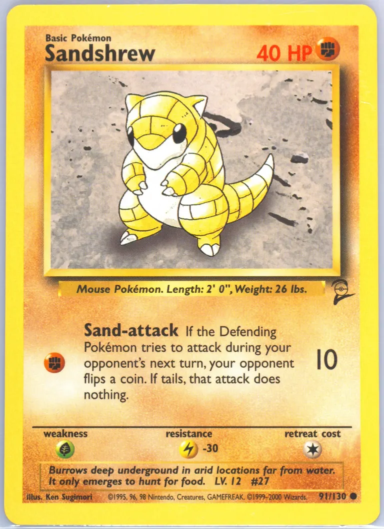 Sandshrew card photo