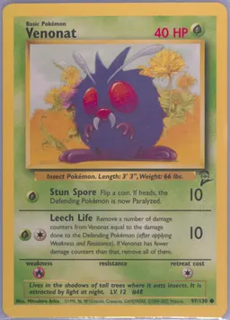 Venonat card photo