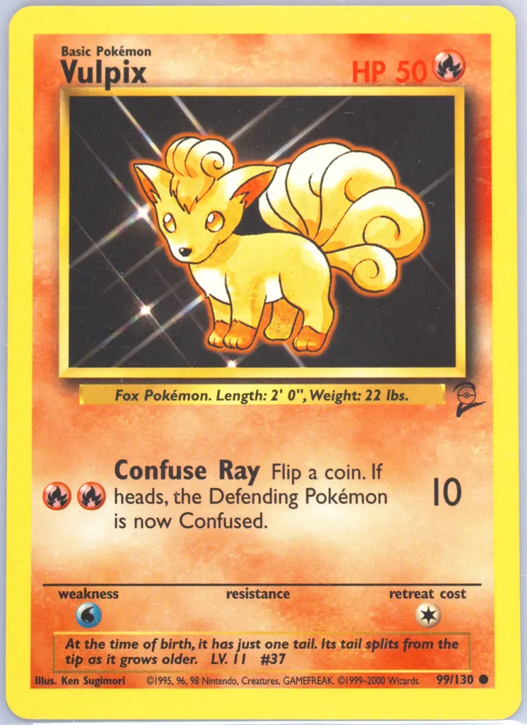 Vulpix card photo