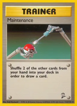 Maintenance card photo