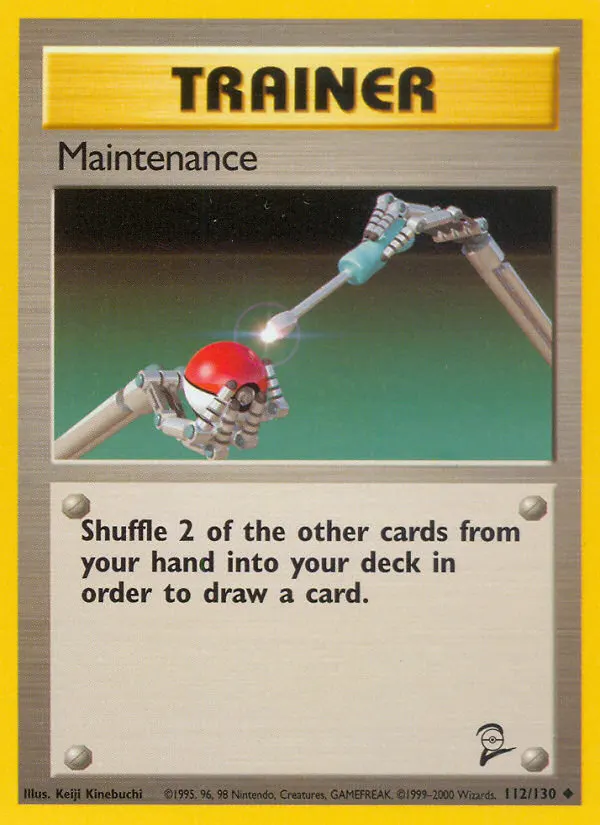 Maintenance card photo