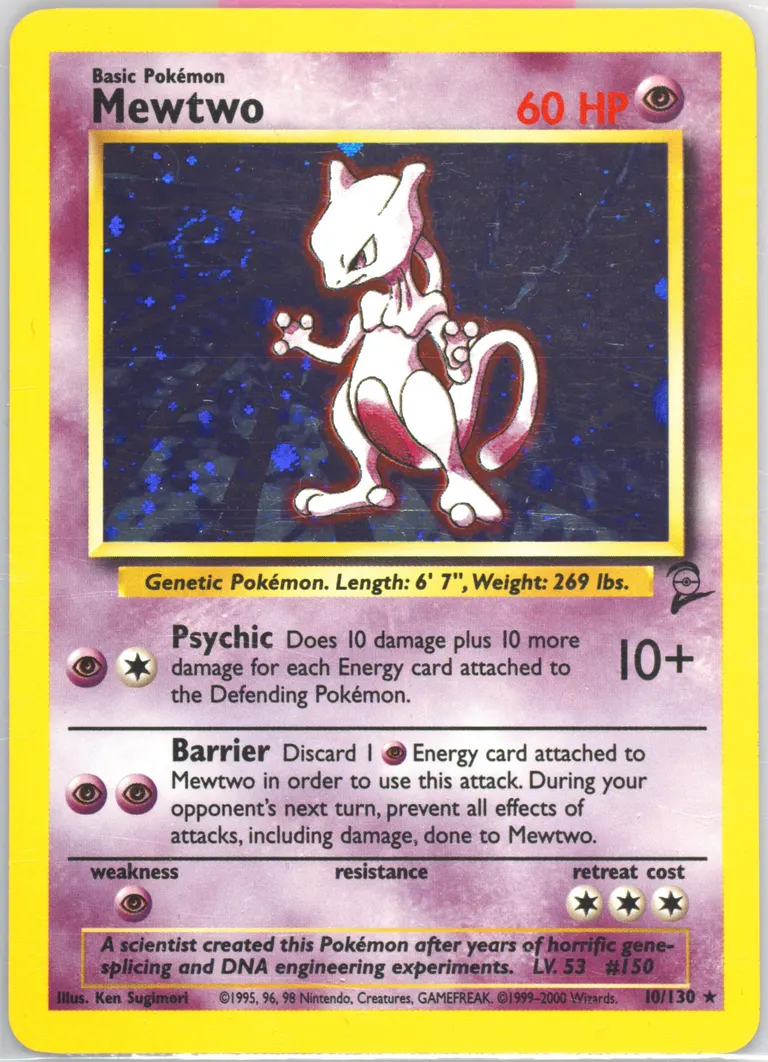 Mewtwo #10, Base Set 2