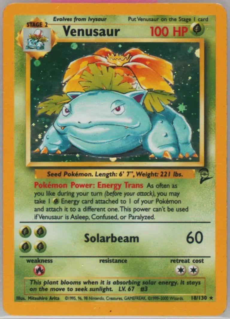 Venusaur #18, Base Set 2
