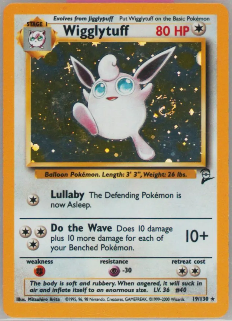 Wigglytuff #19, Base Set 2