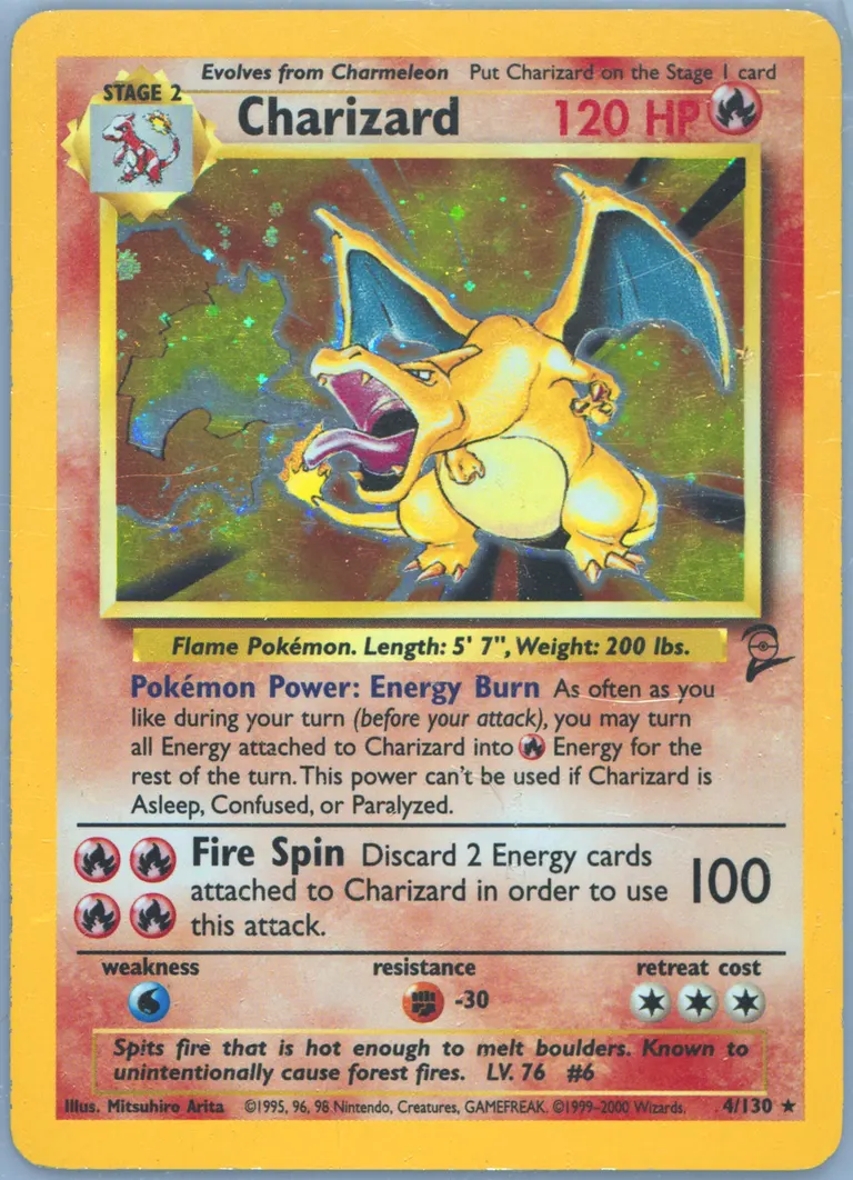 Charizard #4, Base Set 2