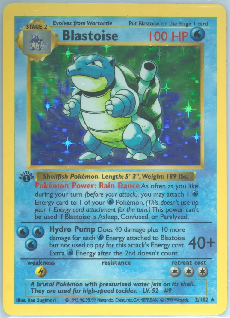 Blastoise card photo