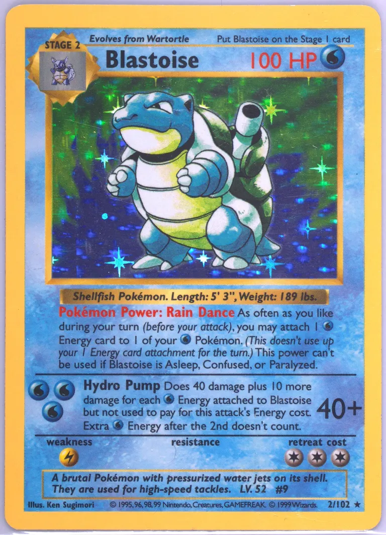 Blastoise card photo