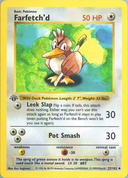 Farfetch'd card photo