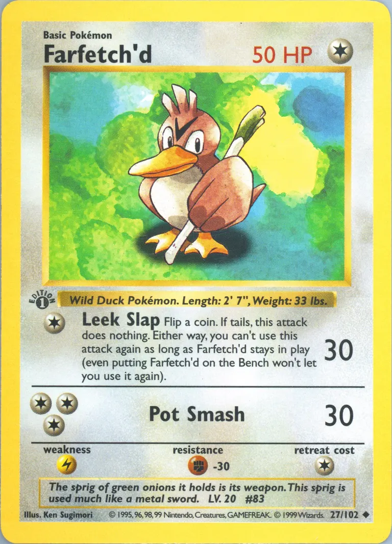 Farfetch'd card photo
