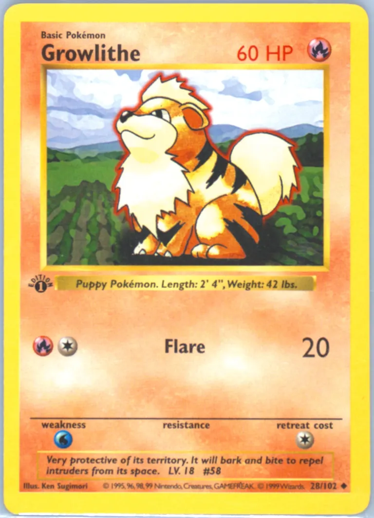 Growlithe card photo