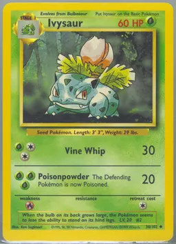 Ivysaur card photo