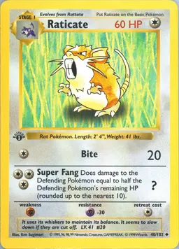 Raticate card photo