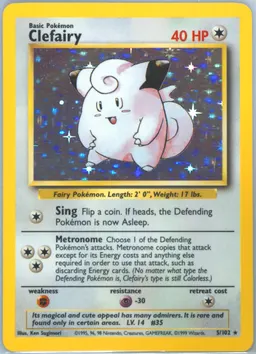 Clefairy card photo