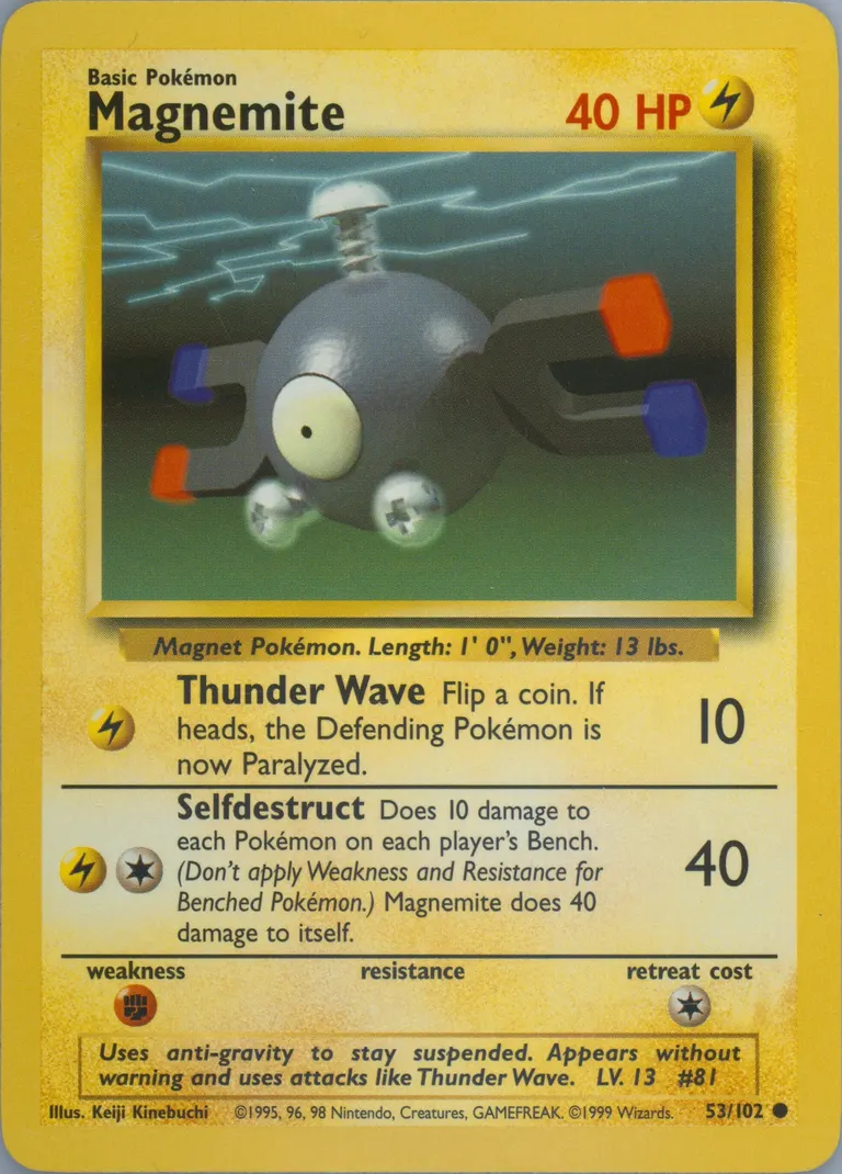 Magnemite card photo