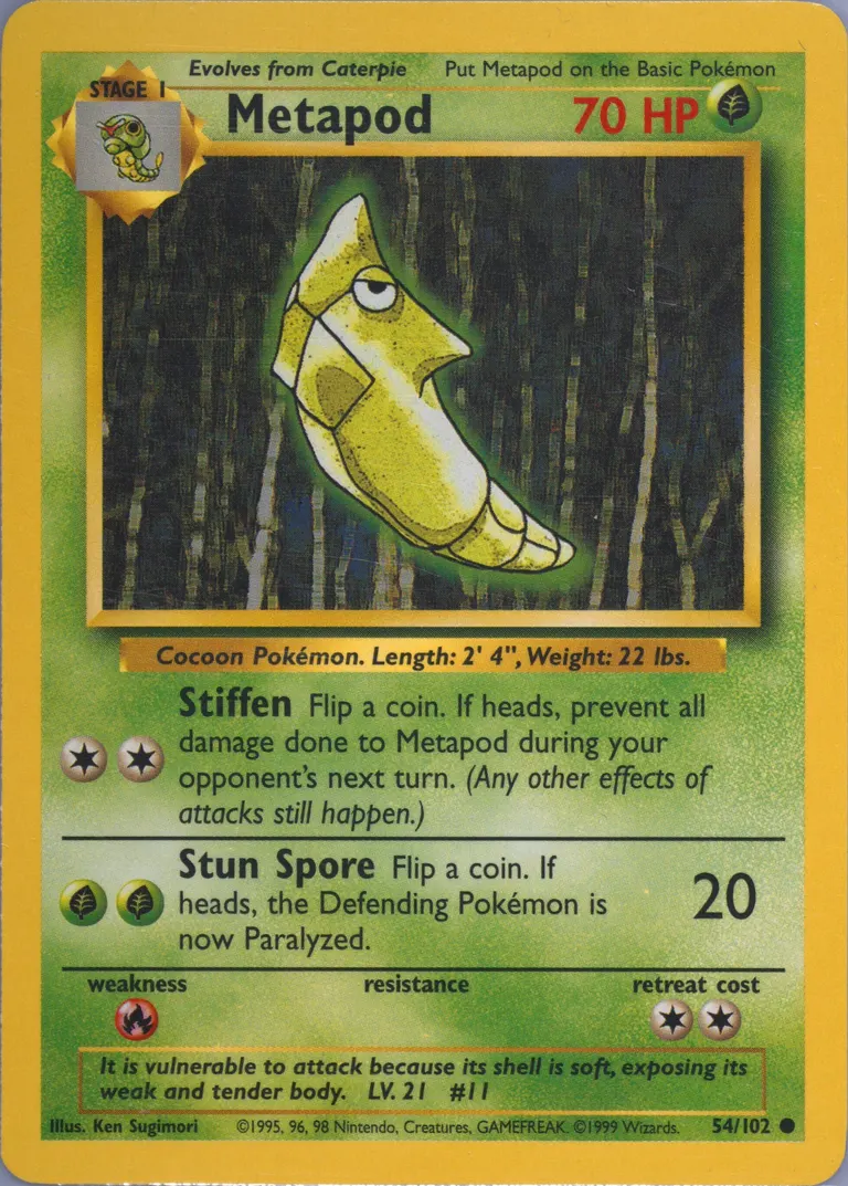 Metapod card photo