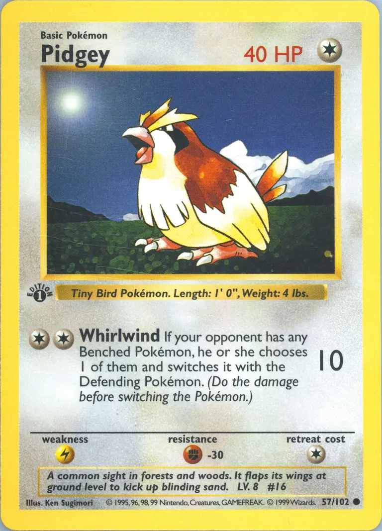 Pidgey card photo