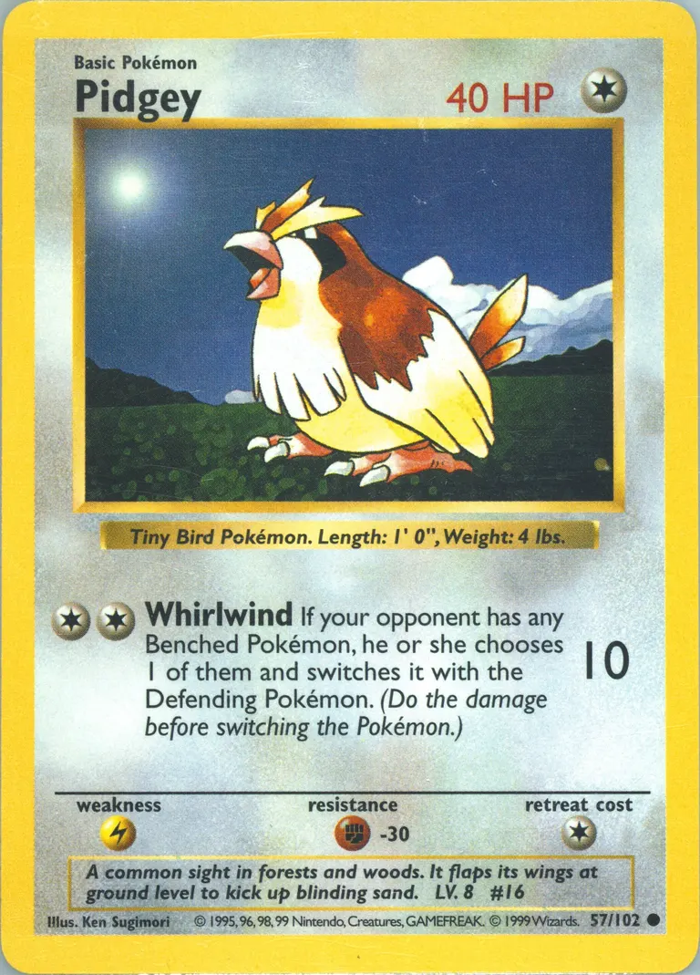 Pidgey card photo