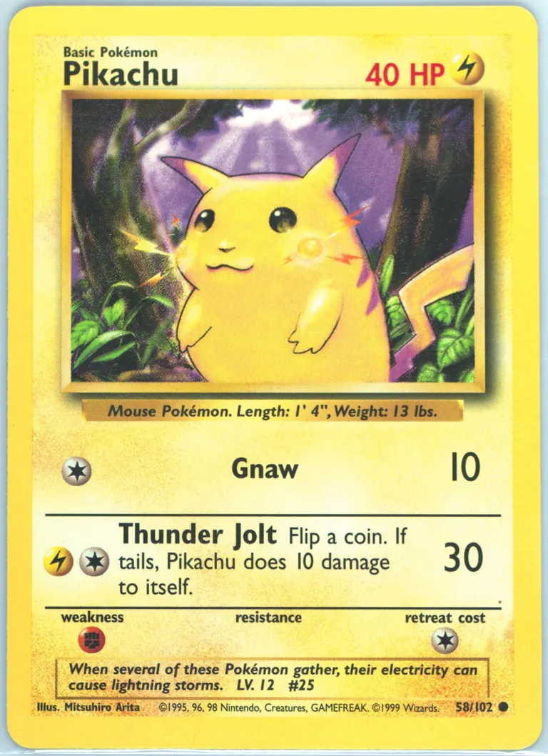 Pikachu card photo