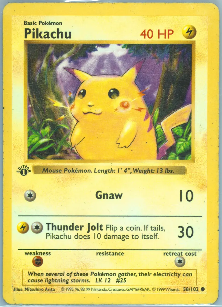 Pikachu card photo