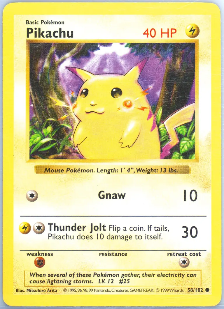 Pikachu card photo