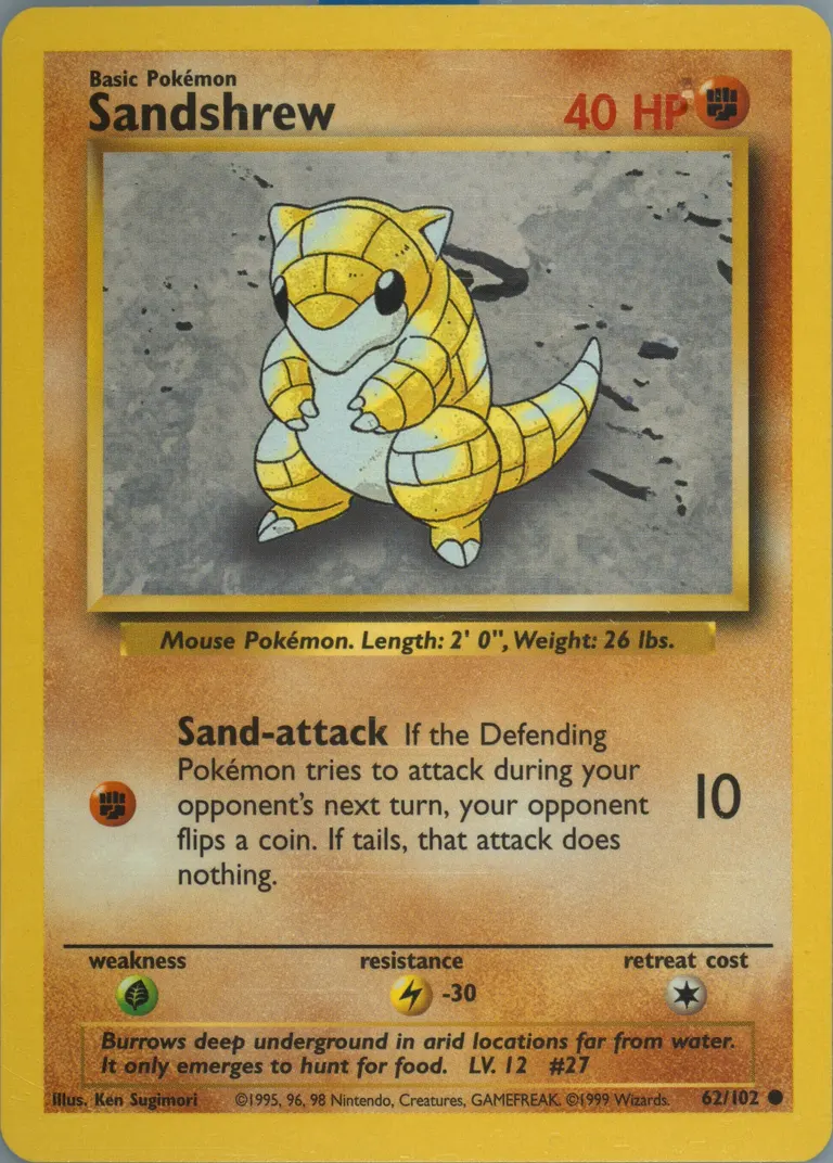 Sandshrew card photo