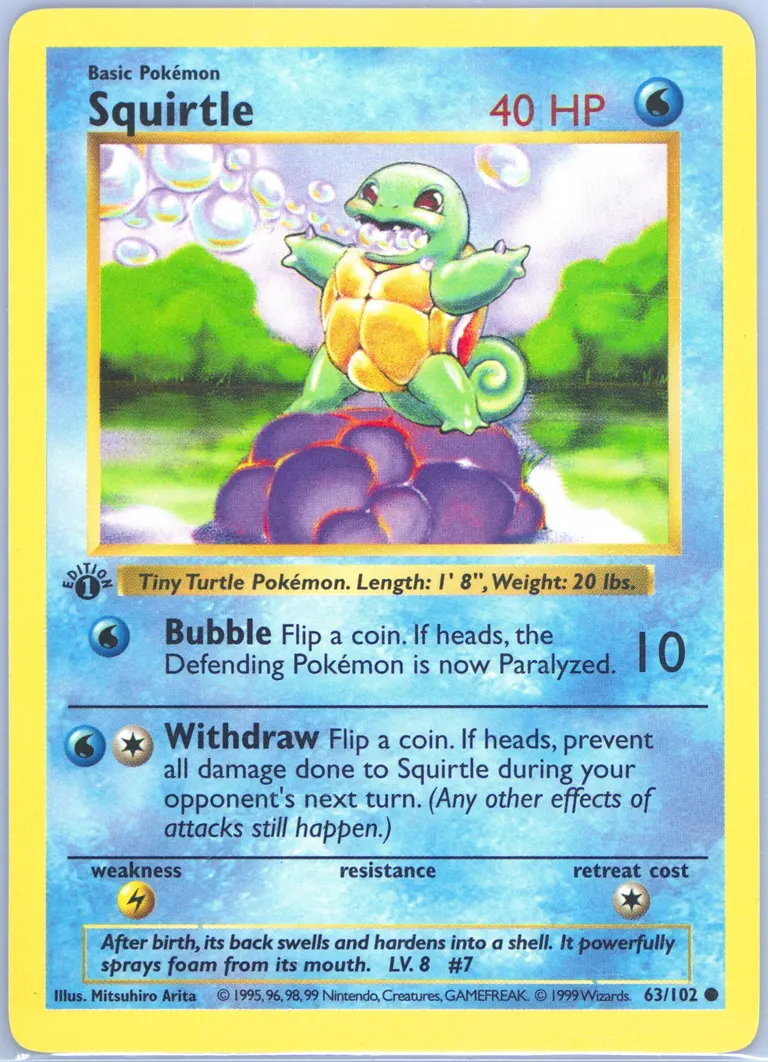 Squirtle card photo