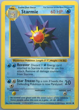 Starmie card photo