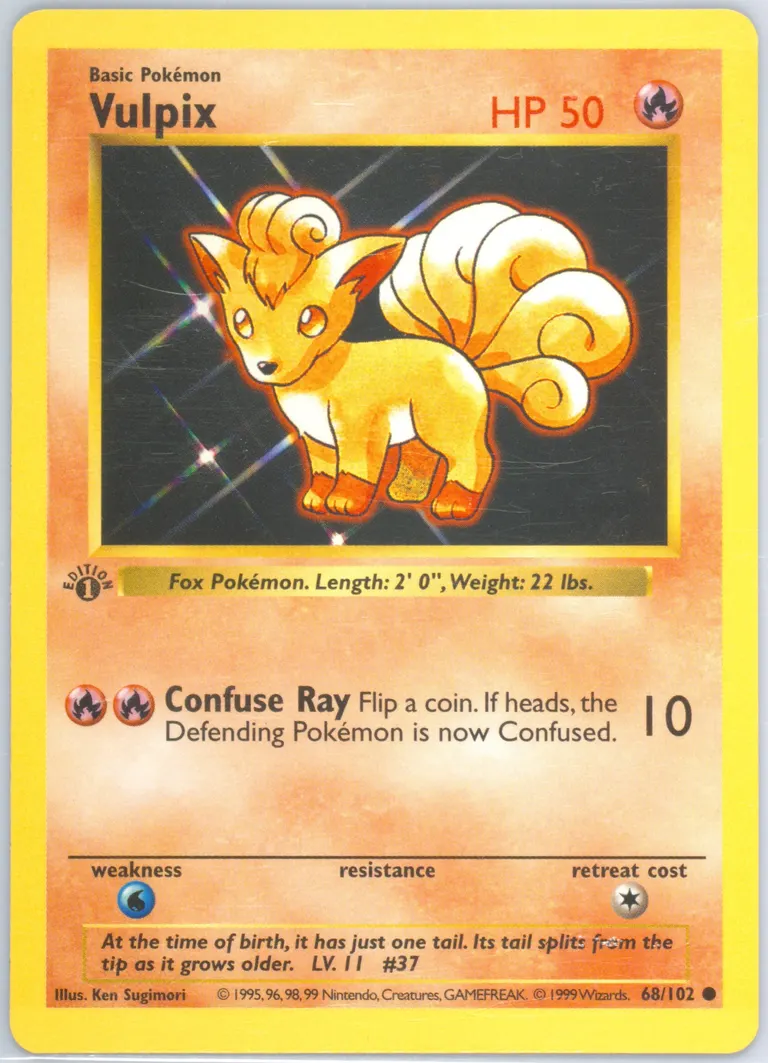 Vulpix card photo