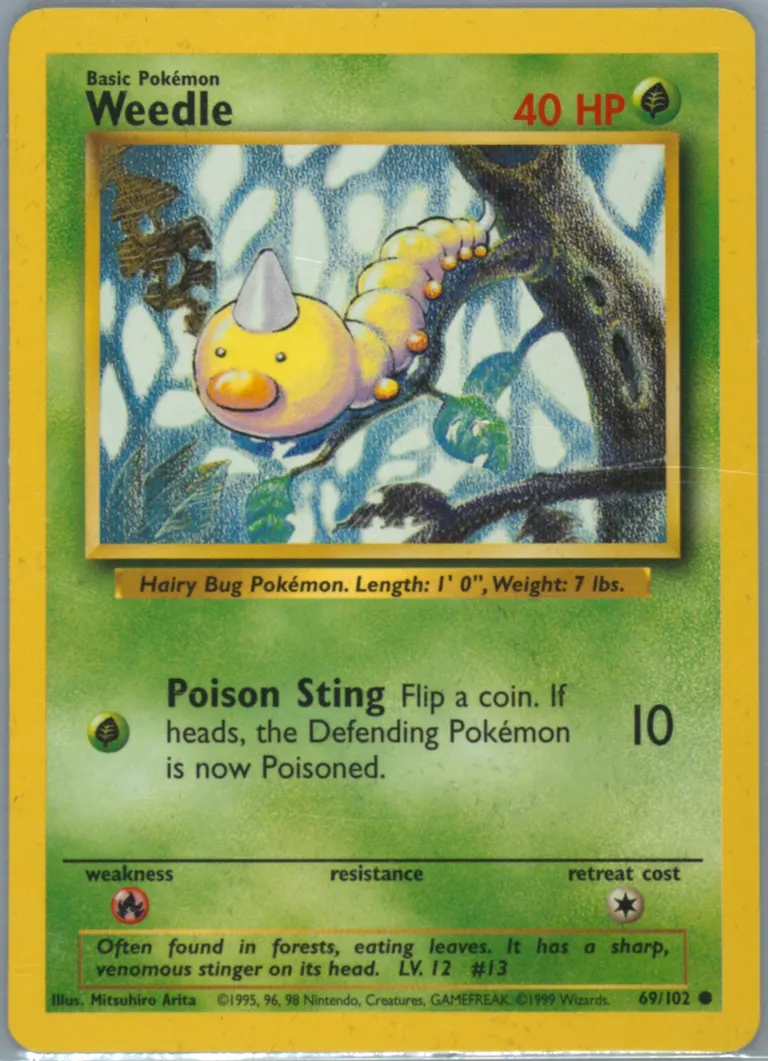 Weedle card photo
