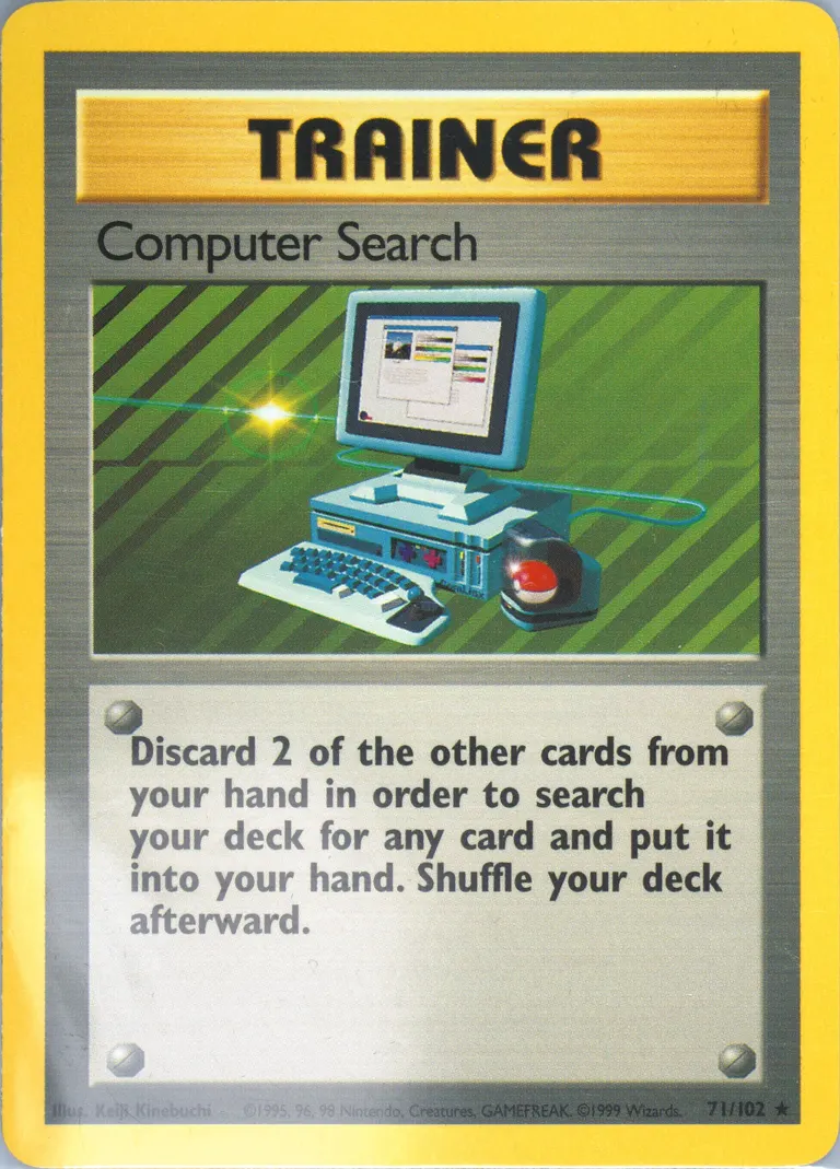 Computer Search card photo