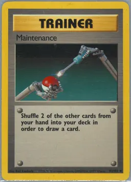Maintenance card photo