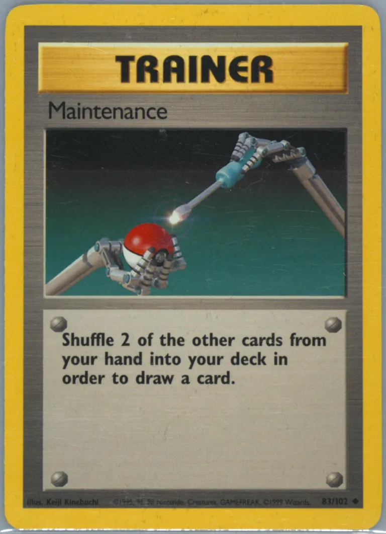 Maintenance card photo