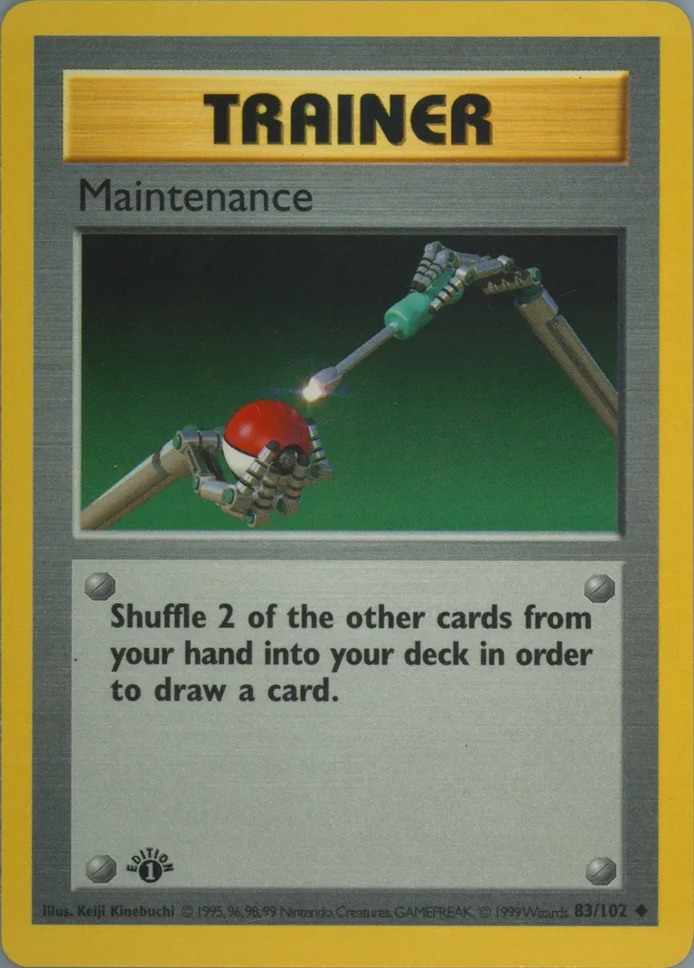 Maintenance card photo