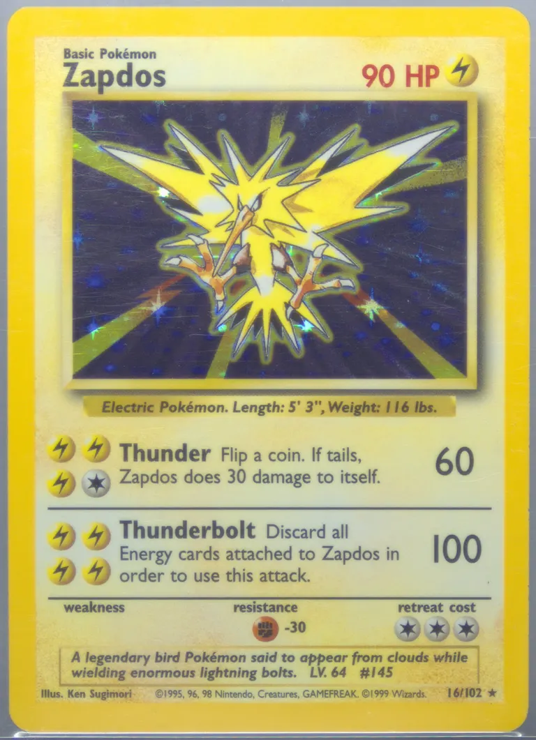 Zapdos card photo