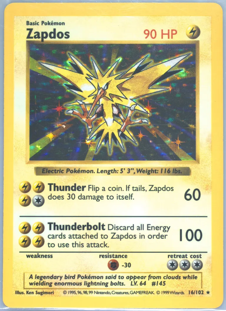 Zapdos card photo