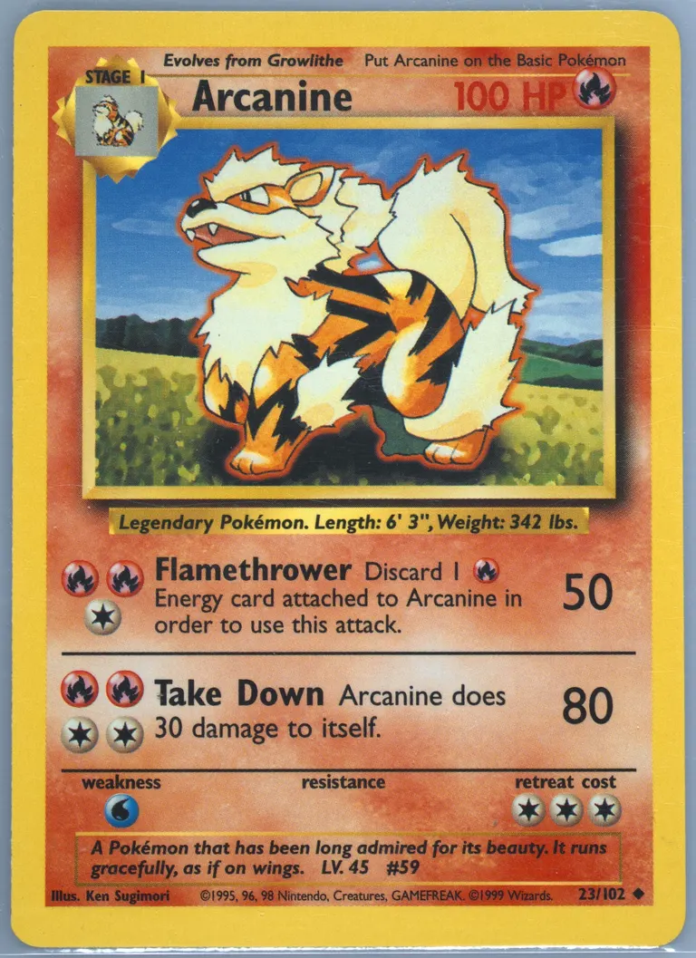 Arcanine card photo