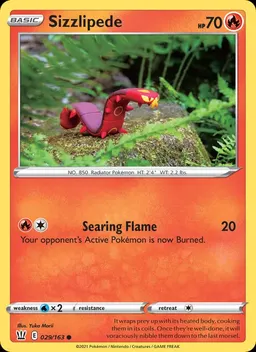 Sizzlipede card photo