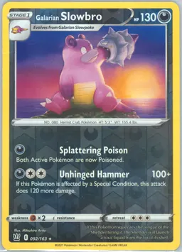 Galarian Slowbro #92