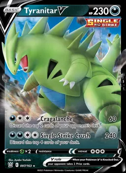 Tyranitar V card photo