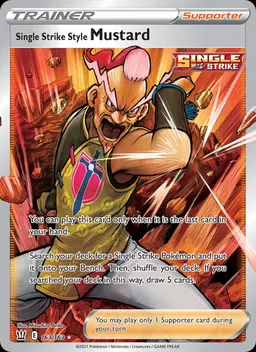 Single Strike Style Mustard card photo