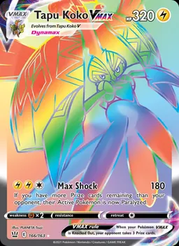 Tapu Koko VMAX card photo