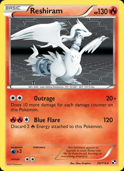Reshiram card photo