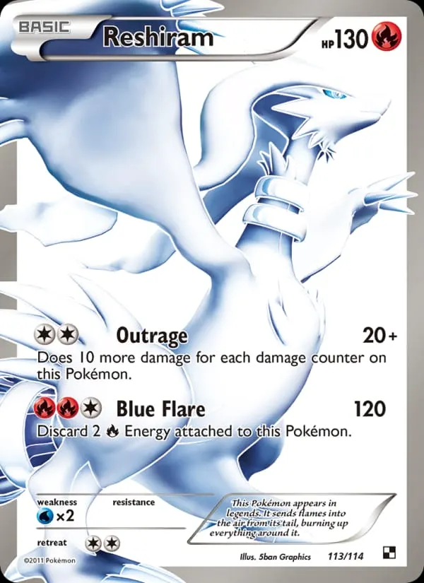Reshiram card photo