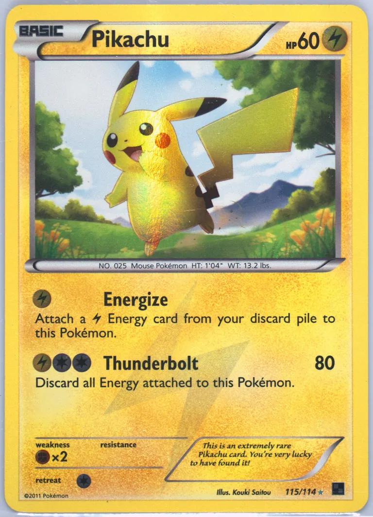 Pikachu card photo