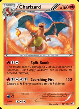 Charizard card photo