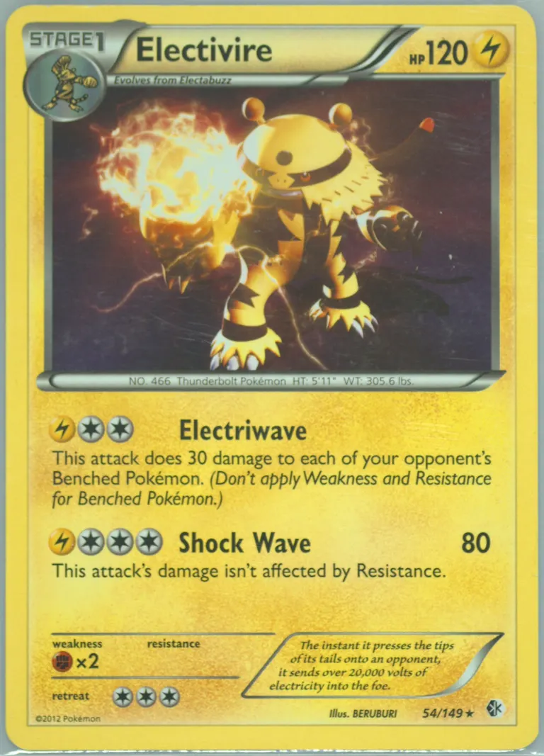 Electivire #54, Black & White - Boundaries Crossed